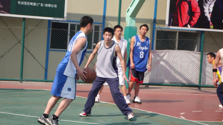 Basketball match with Wanhai