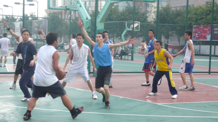 Basketball match with Wanhai