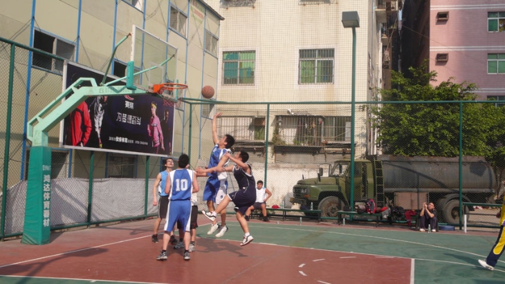 Basketball match with Wanhai