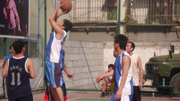 Basketball match with Wanhai
